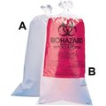 Bel-Art Bel-Art Clear Biohazard Disposal Bags, Non-Printed, 1-3 Gallon, 1.5 mil Thick, 12"W x 24"H, 100/PK 13160-0005